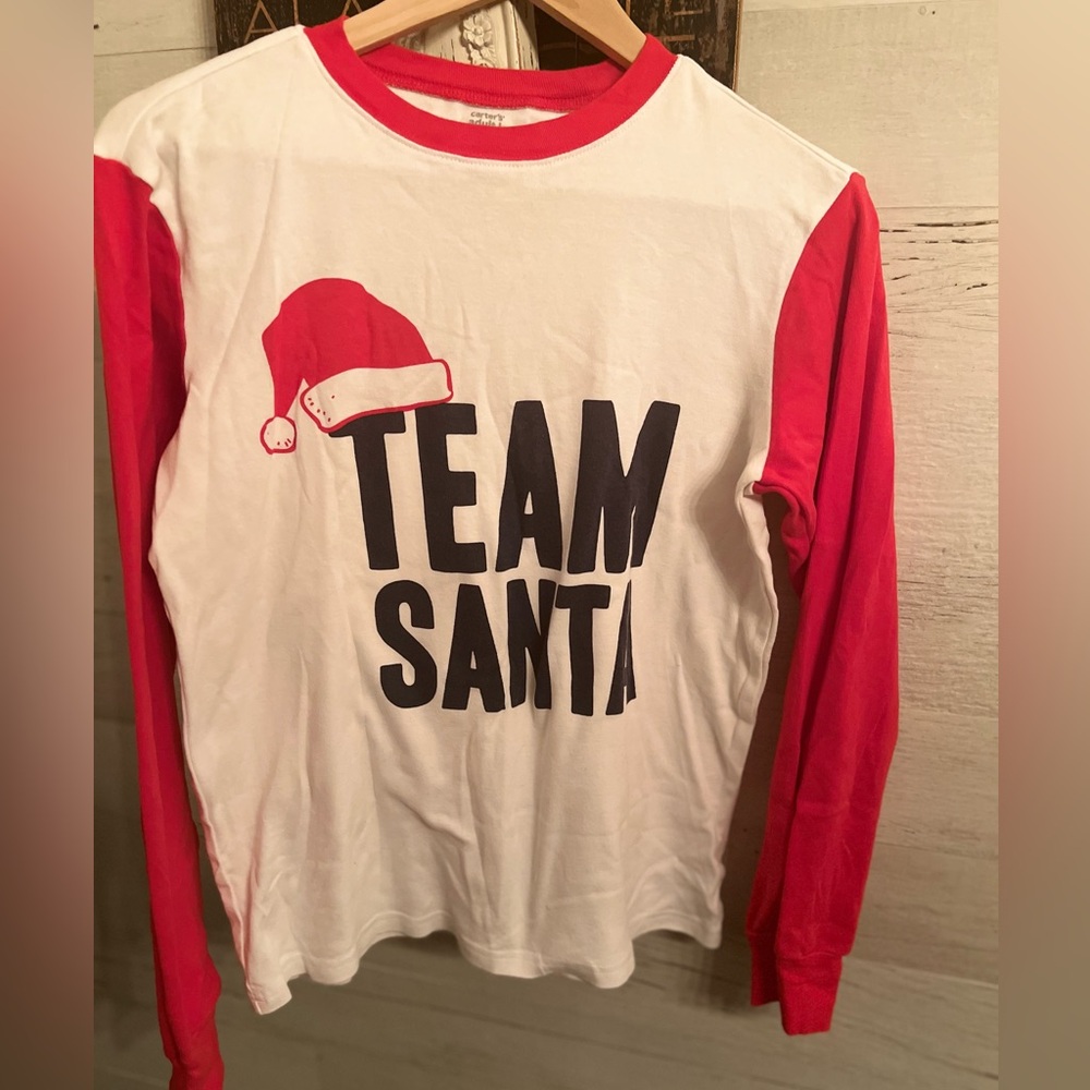 Carter's Team Santa Long Sleeve Tee - Red & White